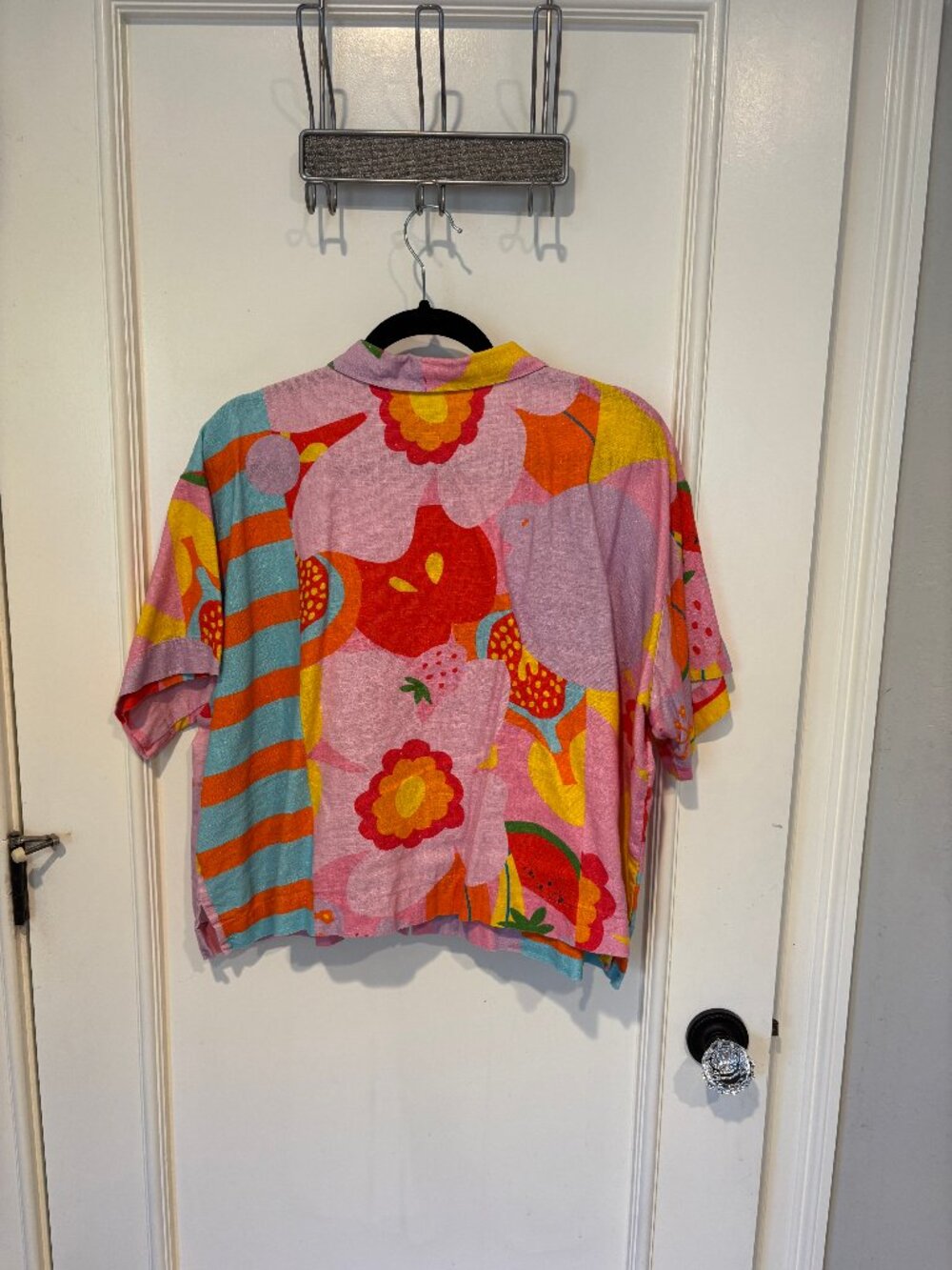 Nettle Studios Boxy Collared Snap Front Top (OS) - Picture 2 of 6